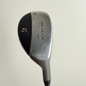 TaylorMade Rescue Mid Hybrid Club - Silver and Black